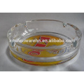 Haonai A-10111 Factory custom transparent with decal print glass ashtray